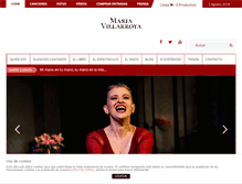 Tablet Screenshot of mariavillarroya.com